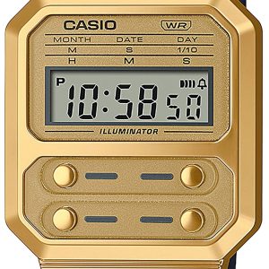 Casio A100WEFG-9AEF Vintage Grå/Resinplast Ø33 mm