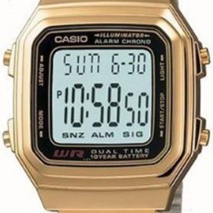 Casio A178WGA-1ADF Vintage LCD/Gulguldtonat stål