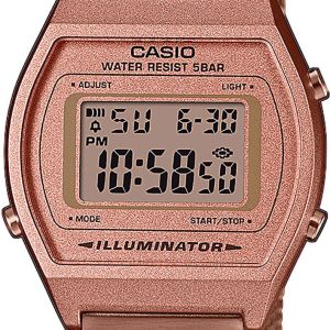 Casio B640WMR-5AEF Vintage LCD/Roséguldstonat stål