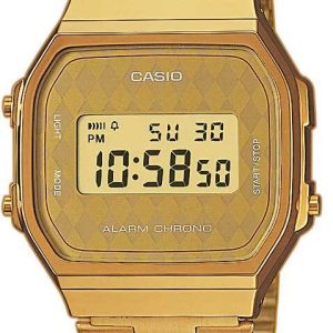 Casio Collection Herrklocka A168WG-9BWEF Gulguldtonat stål 38.6x36.3