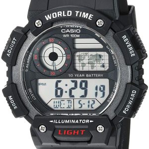 Casio Collection Herrklocka AE-1400WH-1AVEF LCD/Gummi Ø51.4 mm