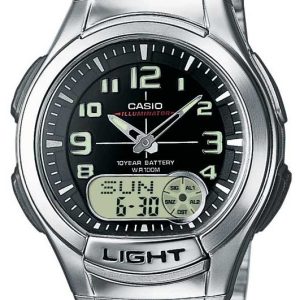 Casio Collection Herrklocka AQ-180WD-1BVES Svart/Stål Ø41 mm