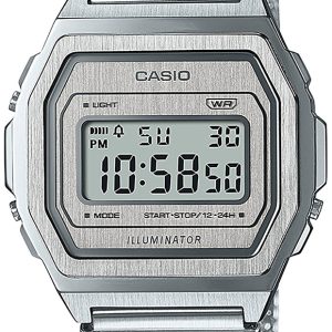 Casio Damklocka A1000MA-7EF Vintage LCD/Stål