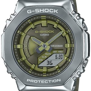 Casio Damklocka GM-S2100-3AER G-shock Grön/Gummi Ø40 mm