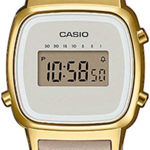 Casio Damklocka LA670WEFL-9EF Vintage LCD/Läder