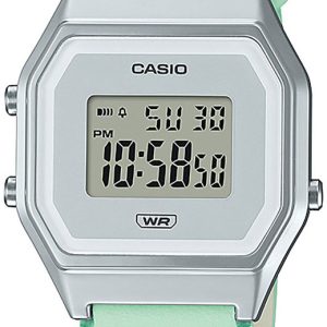 Casio Damklocka LA680WEL-3EF Vintage LCD/Läder