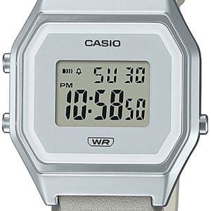 Casio Damklocka LA680WEL-8EF Vintage LCD/Läder