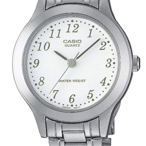 Casio Damklocka LTP-1128A-7BEF Collection Vit/Stål Ø27 mm