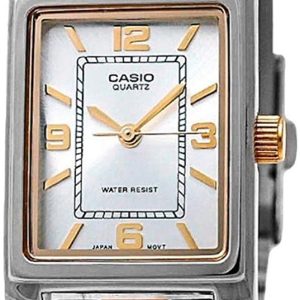 Casio Damklocka LTP-1234PSG-7AEF Quartz Silverfärgad/Gulguldtonat