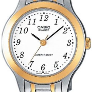 Casio Damklocka LTP-1263PG-7BEF Quartz Vit/Gulguldtonat stål Ø27 mm