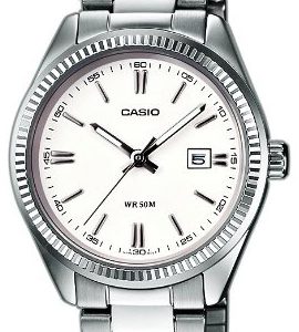 Casio Damklocka LTP-1302PD-7A1VEF Collection Vit/Stål Ø30 mm