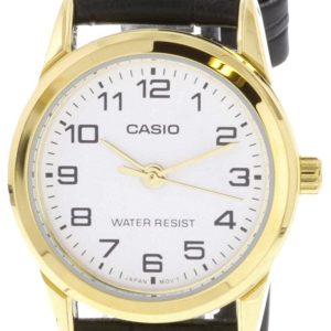 Casio Damklocka LTP-V001GL-7B Dress Vit/Läder Ø25 mm