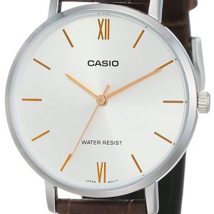 Casio Damklocka LTP-VT01L-7B2 Collection Grå/Läder Ø34 mm