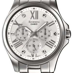 Casio Damklocka SHE-3806D-7AUER Sheen Silverfärgad/Stål Ø39.3 mm