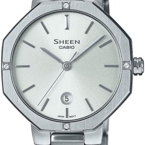 Casio Damklocka SHE-4543D-7AUER Sheen Silverfärgad/Stål Ø28 mm