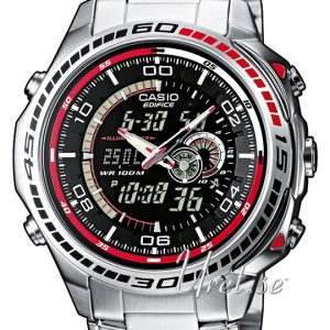 Casio Edifice Herrklocka EFA-121D-1AVEF Svart/Stål Ø44.9 mm