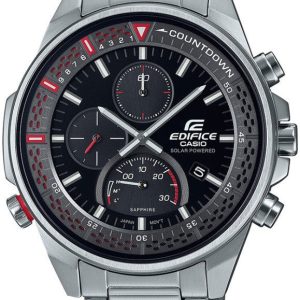 Casio Edifice Herrklocka EFS-S590D-1AVUEF Svart/Stål Ø45.3 mm