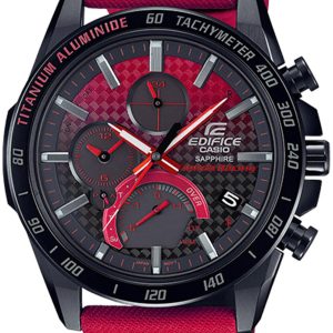 Casio Edifice Herrklocka EQB-1000HRS-1AER Flerfärgad/Läder Ø45.6 mm