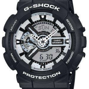 Casio G-Shock Herrklocka GA-110BW-1AER Vit/Resinplast Ø51 mm