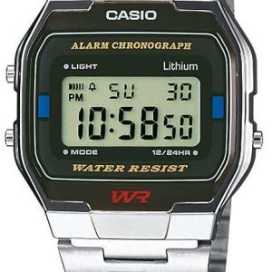 Casio Herrklocka A163WA-1QES Collection Stål 36.8x33 mm