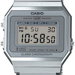 Casio Herrklocka A700WEM-7AEF Collection LCD/Stål