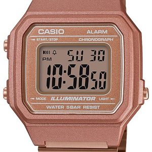 Casio Herrklocka B650WC-5AEF Collection LCD/Roséguldstonat stål