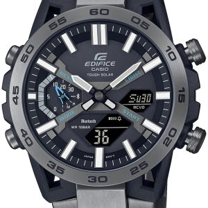 Casio Herrklocka ECB-2000DC-1AEF Edifice Grå/Stål Ø51 mm