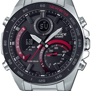 Casio Herrklocka ECB-900DB-1AER Edifice Svart/Stål Ø45 mm