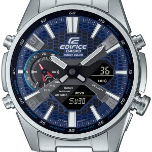 Casio Herrklocka ECB-S100D-2AEF Edifice Blå/Stål Ø46 mm