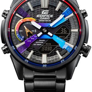 Casio Herrklocka ECB-S100HG-1AEF Edifice Svart/Stål Ø46 mm