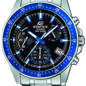 Casio Herrklocka EFV-540D-1A2VUEF Edifice Svart/Stål Ø48.5 mm