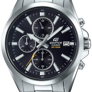 Casio Herrklocka EFV-560D-1AVUEF Edifice Svart/Stål Ø44 mm