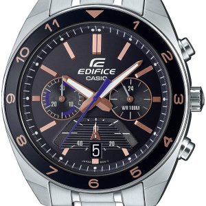 Casio Herrklocka EFV-590D-1AVUEF Edifice Svart/Stål Ø44 mm