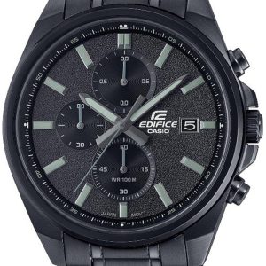 Casio Herrklocka EFV-610DC-1AVUEF Edifice Svart/Stål Ø44 mm