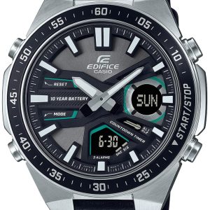 Casio Herrklocka EFV-C110L-1AVEF Edifice Grå/Läder Ø46.9 mm