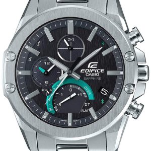 Casio Herrklocka EQB-1000D-1AER Edifice Svart/Stål Ø45.6 mm