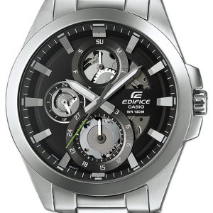 Casio Herrklocka ESK-300D-1AVUEF Edifice Svart/Stål Ø45.1 mm