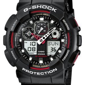 Casio Herrklocka GA-100-1A4ER G-Shock Svart/Resinplast Ø51.2 mm