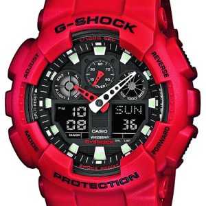 Casio Herrklocka GA-100B-4AER G-Shock Svart/Resinplast Ø51.2 mm