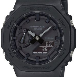 Casio Herrklocka GA-2100-1A1ER G-Shock Svart/Resinplast Ø45.4 mm