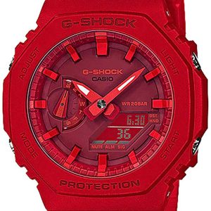 Casio Herrklocka GA-2100-4AER G-Shock Röd/Resinplast Ø45.4 mm