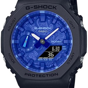 Casio Herrklocka GA-2100BP-1AER G-Shock Blå/Resinplast Ø45.4 mm