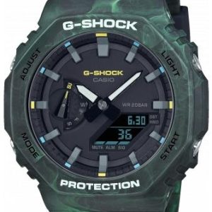 Casio Herrklocka GA-2100FR-3AER G-Shock Svart/Resinplast Ø45.4 mm