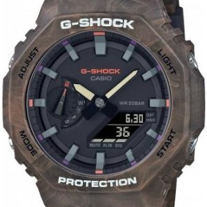 Casio Herrklocka GA-2100FR-5AER G-Shock Svart/Resinplast Ø45.4 mm