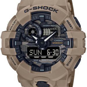 Casio Herrklocka GA-700CA-5AER G-Shock Grå/Resinplast Ø50 mm