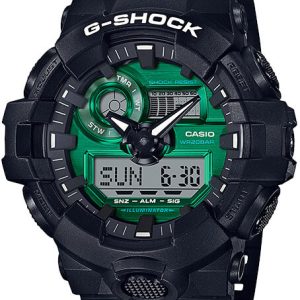 Casio Herrklocka GA-700MG-1AER G-Shock Grön/Resinplast Ø53.4 mm