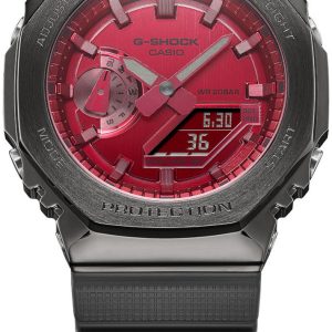 Casio Herrklocka GM-2100B-4AER G-Shock Röd/Resinplast Ø44.4 mm