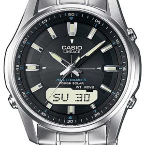 Casio Herrklocka LCW-M100DSE-1AER Radio Controlled Svart/Stål Ø40 mm