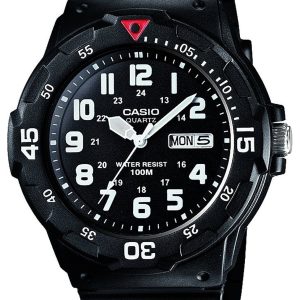 Casio Herrklocka MRW-200H-1BVES Collection Svart/Resinplast Ø43 mm