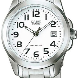 Casio Herrklocka MTP-1259PD-7BEF Collection Vit/Stål Ø38.4 mm